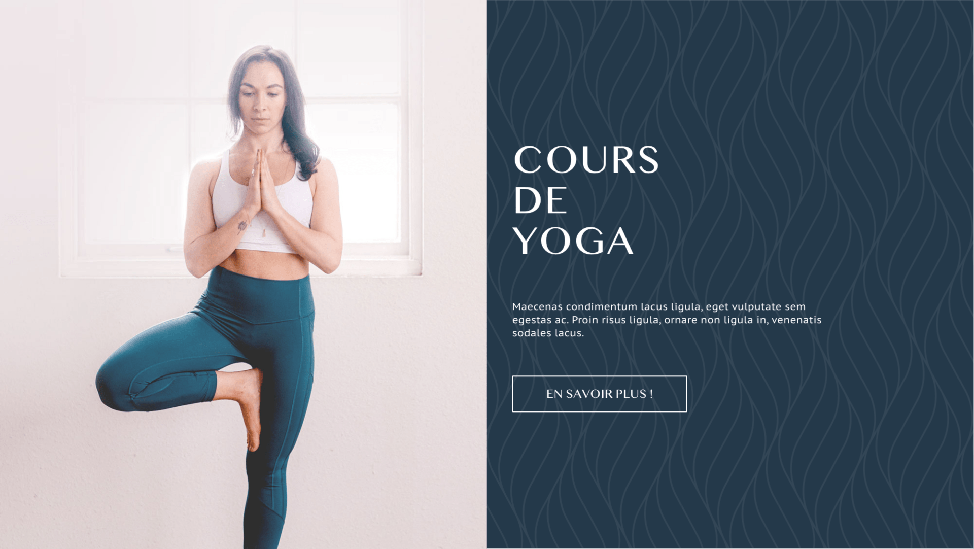 mockup yoga website weezible Tahiti